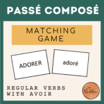 Passé Composé Matching game for regular verbs